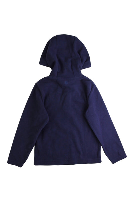 A Navy Hooded Sweatshirts from Mountain Warehouse in size 5T for boy. (Back View)
