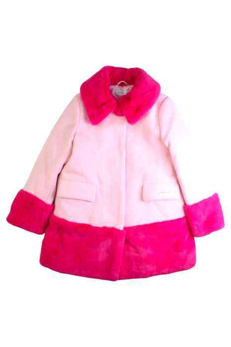 A Pink Coats from I Pinco Pallino in size 4T for girl. (Front View)