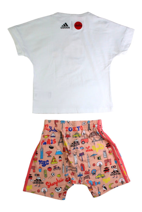 A White Shorts Sets from Adidas in size 2T for girl. (Back View)