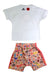 A White Shorts Sets from Adidas in size 2T for girl. (Back View)