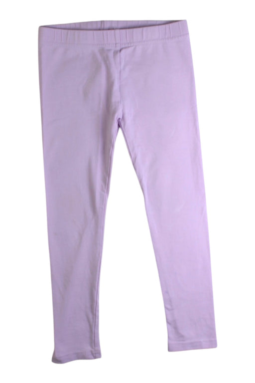 A Purple Leggings from Seed in size 4T for girl. (Front View)