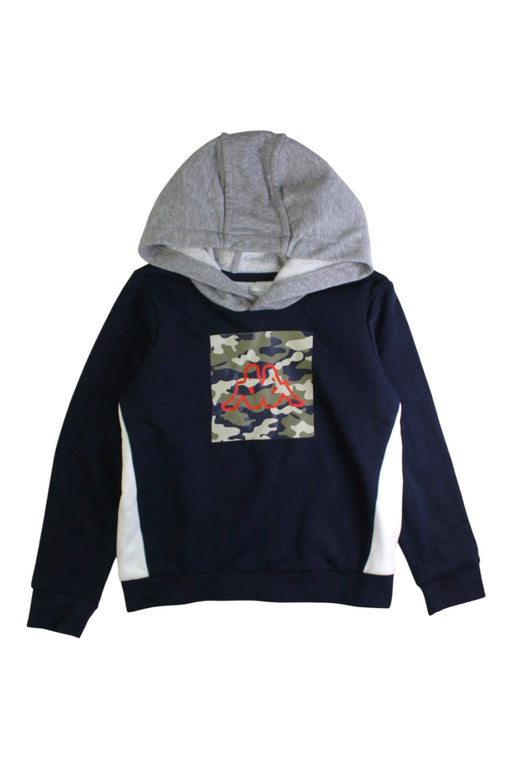 A Navy Hooded Sweatshirts from Kappa in size 6T for boy. (Front View)