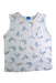 A White Sleeveless T Shirts from Les Enphants in size 8Y for boy. (Front View)