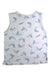 A White Sleeveless T Shirts from Les Enphants in size 8Y for boy. (Back View)