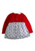 A Red Long Sleeve Dresses from Mayoral in size 12-18M for girl. (Back View)