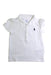 A White Short Sleeve Polos from Ralph Lauren in size 18-24M for girl. (Front View)