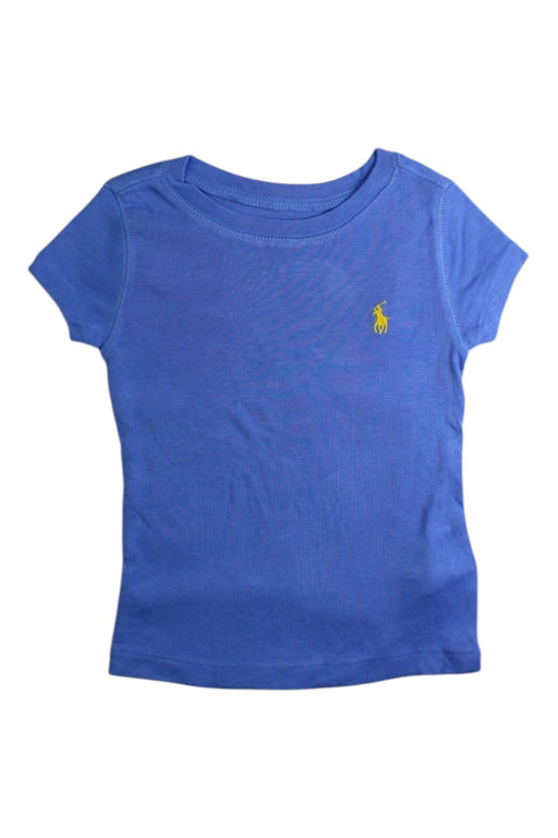 A Blue Short Sleeve T Shirts from Polo Ralph Lauren in size 2T for girl. (Front View)