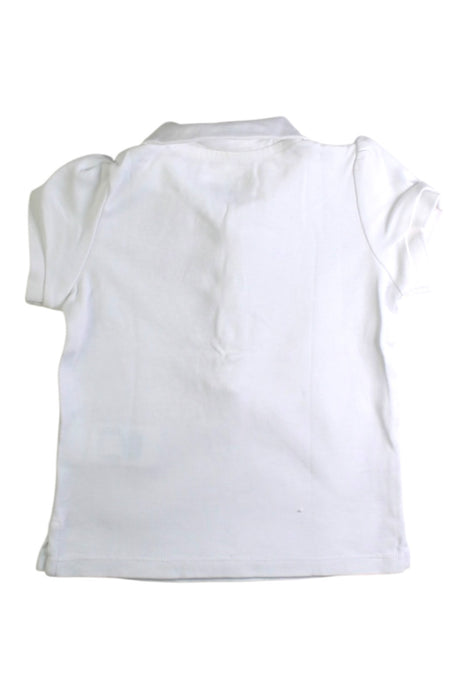 A White Short Sleeve Polos from Ralph Lauren in size 18-24M for girl. (Back View)