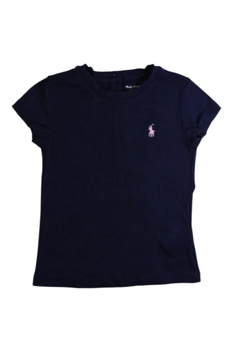 A Navy Short Sleeve T Shirts from Ralph Lauren in size 18-24M for girl. (Front View)