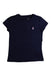 A Navy Short Sleeve T Shirts from Ralph Lauren in size 18-24M for girl. (Front View)