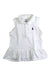 A White Sleeveless Tops from Ralph Lauren in size 18-24M for girl. (Front View)