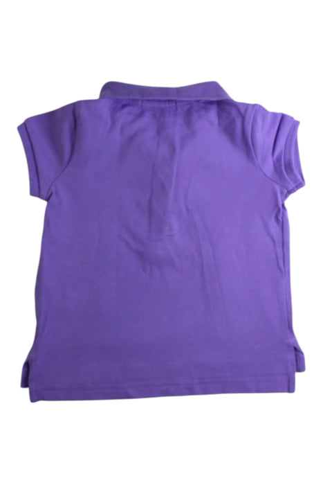 A Purple Short Sleeve Polos from Polo Ralph Lauren in size 2T for girl. (Back View)