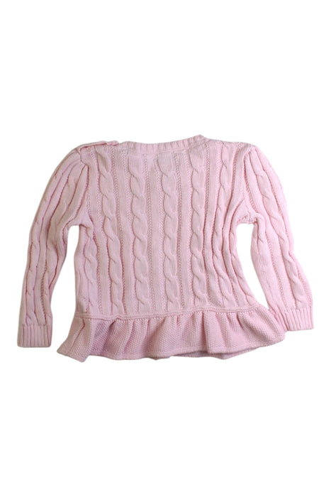 A Pink Knit Sweaters from Ralph Lauren in size 12-18M for girl. (Back View)