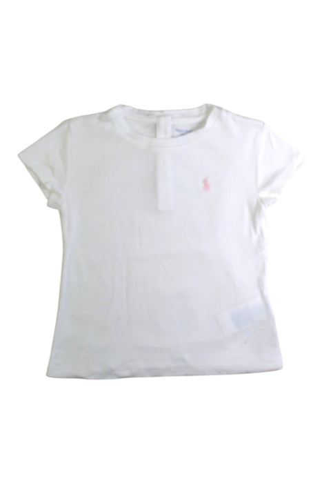 A White Short Sleeve Tops from Ralph Lauren in size 18-24M for girl. (Front View)