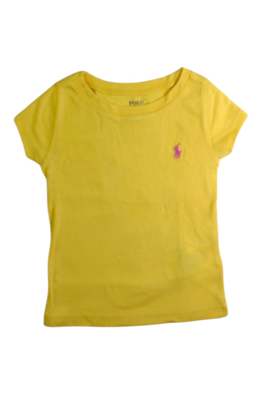 A Yellow Short Sleeve T Shirts from Ralph Lauren in size 2T for girl. (Front View)