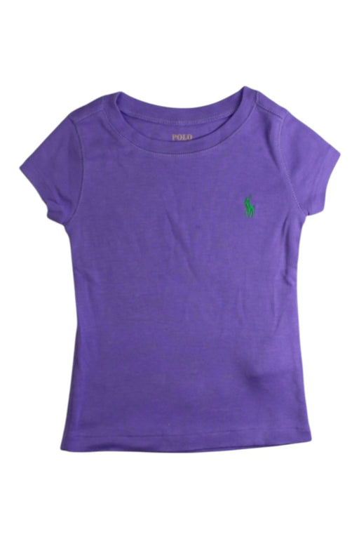 A Purple Short Sleeve T Shirts from Polo Ralph Lauren in size 2T for girl. (Front View)