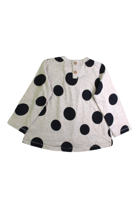 A Beige Long Sleeve Tops from Colored Organics in size 18-24M for girl. (Back View)