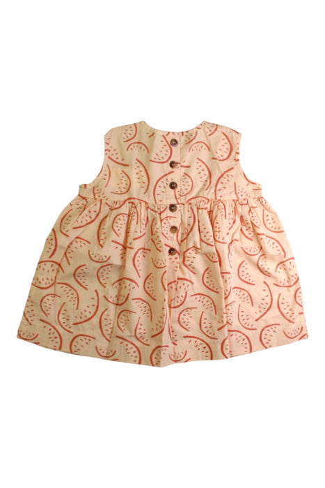 A Peach Sleeveless Dresses from Rylee + Cru in size 12-18M for girl. (Back View)
