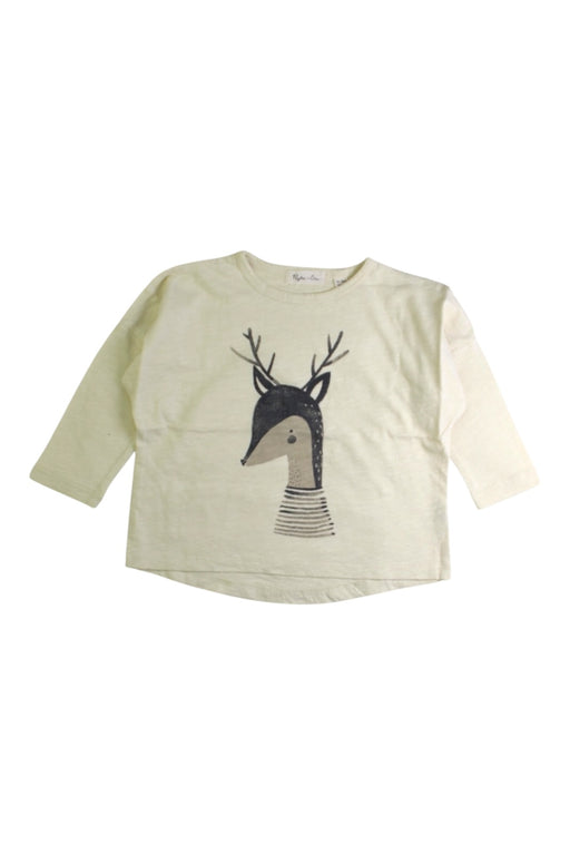 A Beige Long Sleeve T Shirts from Rylee + Cru in size 12-18M for neutral. (Front View)