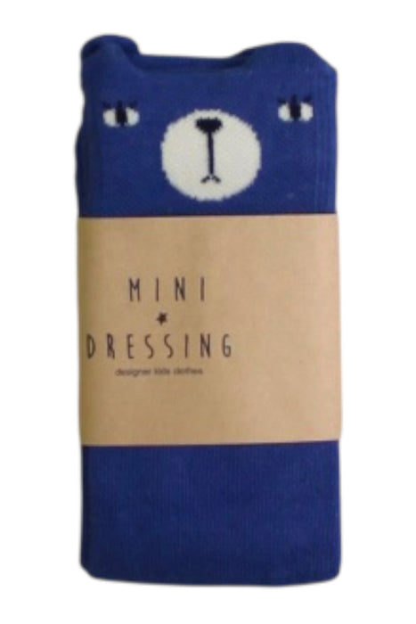 A Blue Socks from Mini Dressing in size 3T for boy. (Front View)