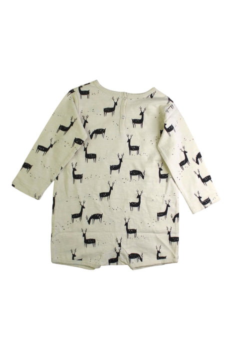 A Beige Long Sleeve Rompers from Rylee + Cru in size 12-18M for neutral. (Back View)