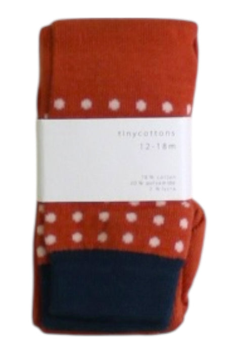 A Orange Socks from Tinycottons in size 12-18M for neutral. (Front View)