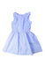 A Blue Sleeveless Dresses from Crewcuts in size 6T for girl. (Front View)