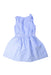 A Blue Sleeveless Dresses from Crewcuts in size 6T for girl. (Back View)