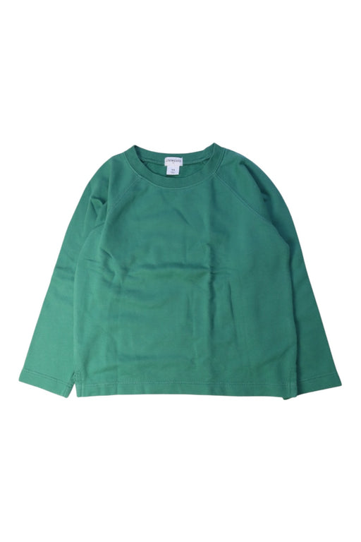 A Green Long Sleeve Tops from Crewcuts in size 4T for girl. (Front View)