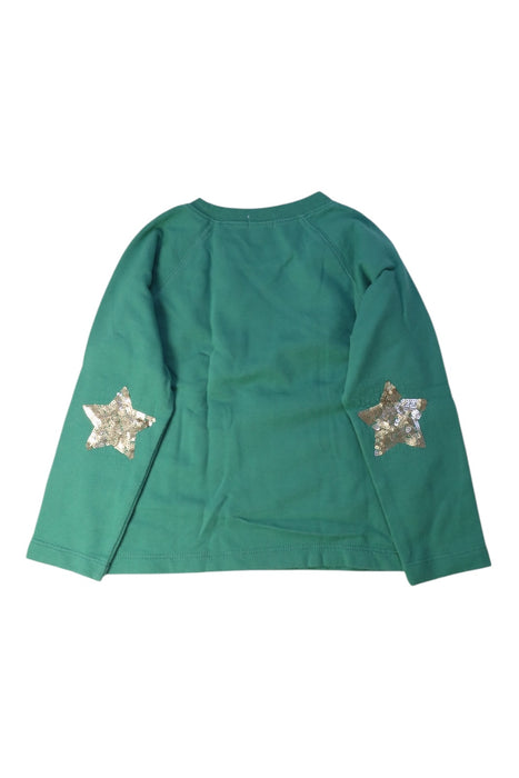 A Green Long Sleeve Tops from Crewcuts in size 4T for girl. (Back View)