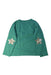 A Green Long Sleeve Tops from Crewcuts in size 4T for girl. (Back View)