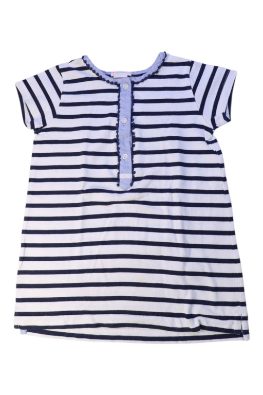A Navy Short Sleeve Dresses from Crewcuts in size 6T for girl. (Front View)