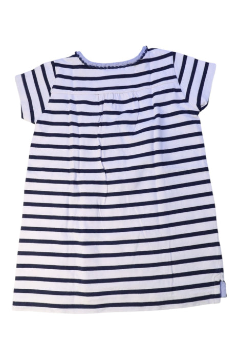 A Navy Short Sleeve Dresses from Crewcuts in size 6T for girl. (Back View)