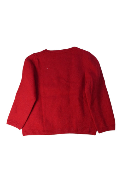 A Red Knit Sweaters from Confiture in size 6T for girl. (Back View)