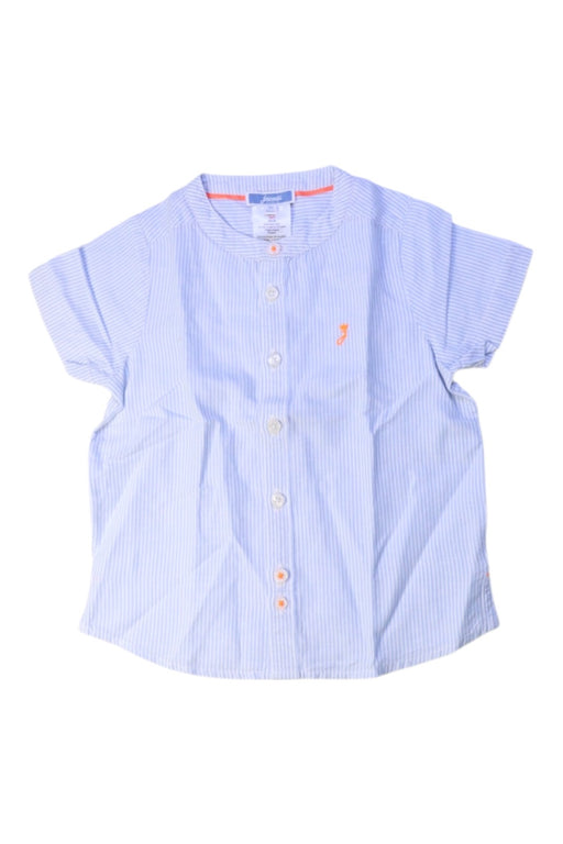 A Blue Short Sleeve Shirts from Jacadi in size 3T for boy. (Front View)