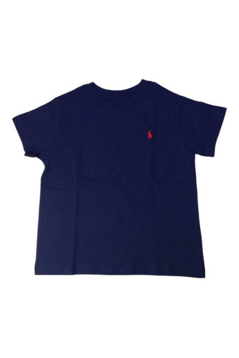 A Navy Short Sleeve T Shirts from Polo Ralph Lauren in size 3T for boy. (Front View)