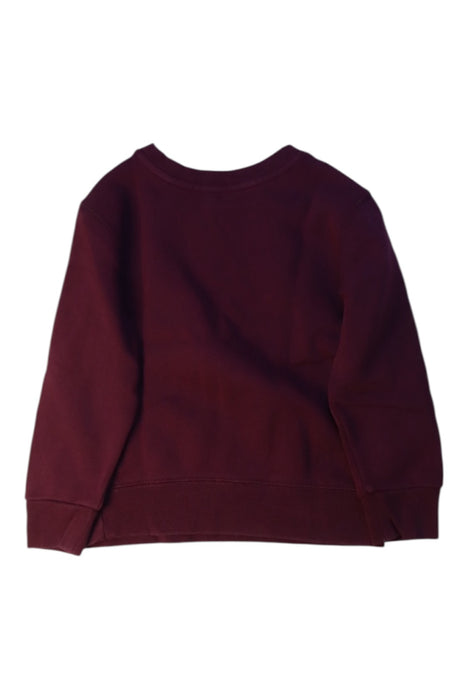 A Burgundy Crewneck Sweatshirts from Polo Ralph Lauren in size 4T for boy. (Back View)