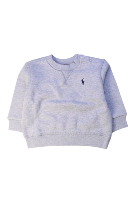 A Grey Crewneck Sweatshirts from Ralph Lauren in size 6-12M for neutral. (Front View)