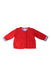 A Red Cardigans from Petit Bateau in size 3-6M for girl. (Front View)