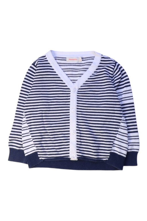 A Blue Cardigans from Momonittu in size 2T for girl. (Front View)