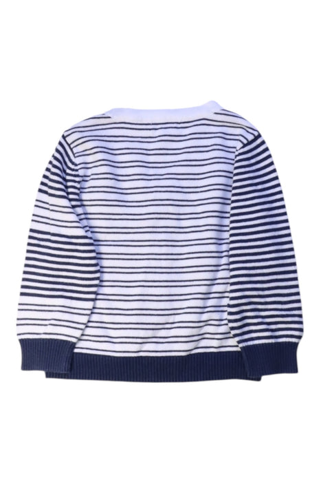 A Blue Cardigans from Momonittu in size 2T for girl. (Back View)