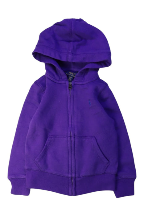 A Purple Hooded Sweatshirts from Polo Ralph Lauren in size 3T for boy. (Front View)