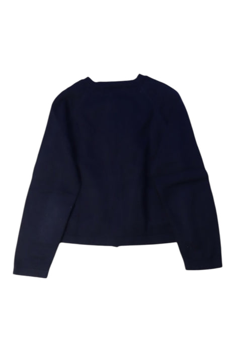 A Navy Cardigans from Jacadi in size 6T for girl. (Back View)