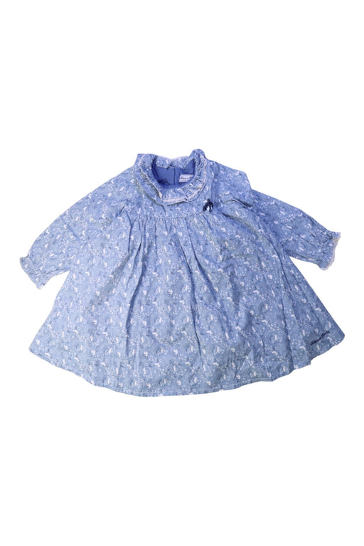 A Blue Long Sleeve Dresses from Tartine et Chocolat in size 5T for girl. (Front View)
