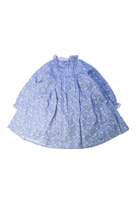 A Blue Long Sleeve Dresses from Tartine et Chocolat in size 5T for girl. (Back View)