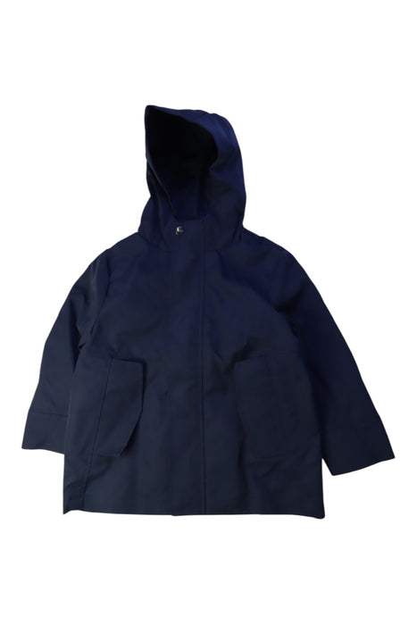 A Navy Coats from Jacadi in size 5T for boy. (Front View)