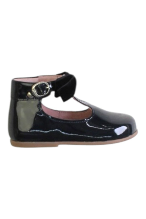 A Navy Flats from Jacadi in size 18-24M for girl. (Front View)