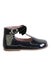 A Navy Flats from Jacadi in size 18-24M for girl. (Front View)
