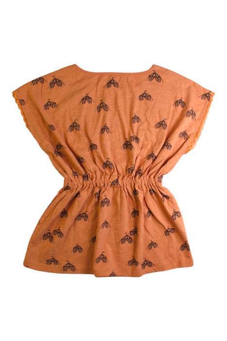 A Orange Short Sleeve Dresses from Rylee + Cru in size 2T for girl. (Back View)