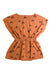 A Orange Short Sleeve Dresses from Rylee + Cru in size 2T for girl. (Back View)